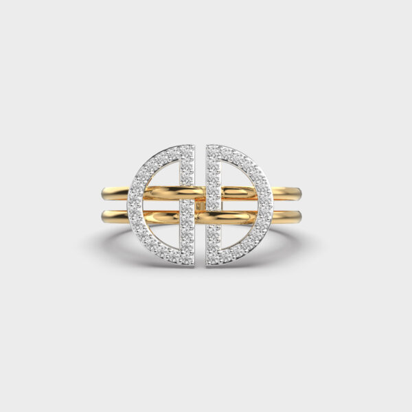 Geometric Passion Diamond Ring