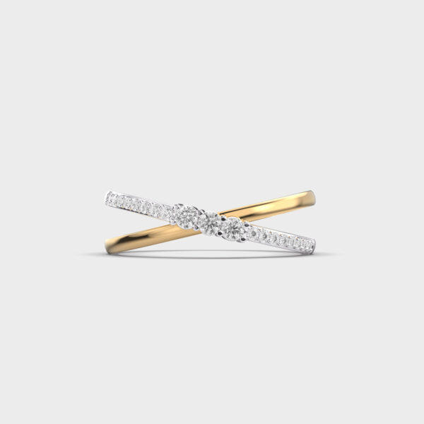 Weaved Ribbons Diamond Ring