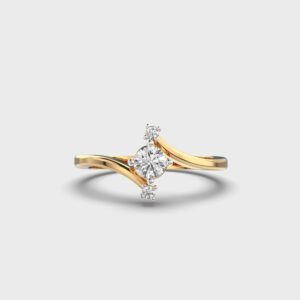 Golden Horizon Diamond Ring