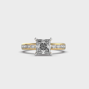 1 Carat Princess Straight Channel Ring