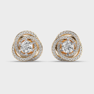 Spiraling Glow Diamond Studs