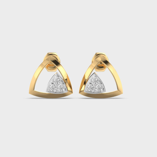 Edgy Spark Diamond Studs