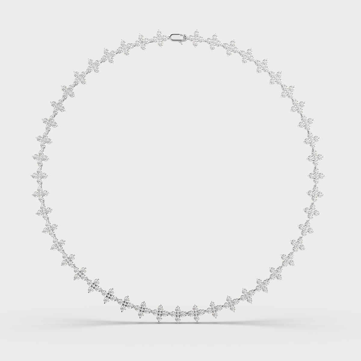 Shimmering Bloom Diamond Necklace