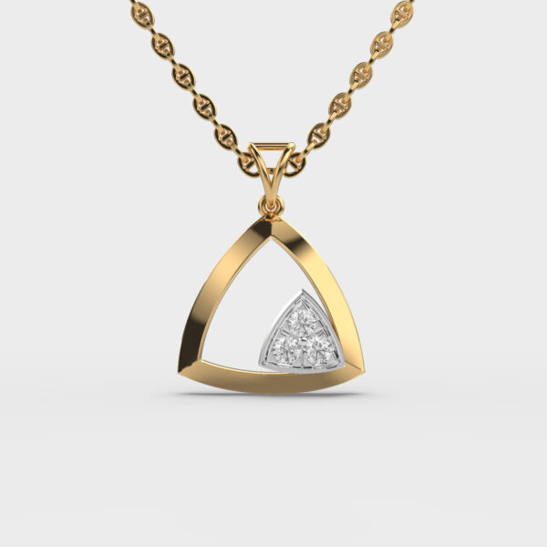 Edgy Spark Diamond Pendant