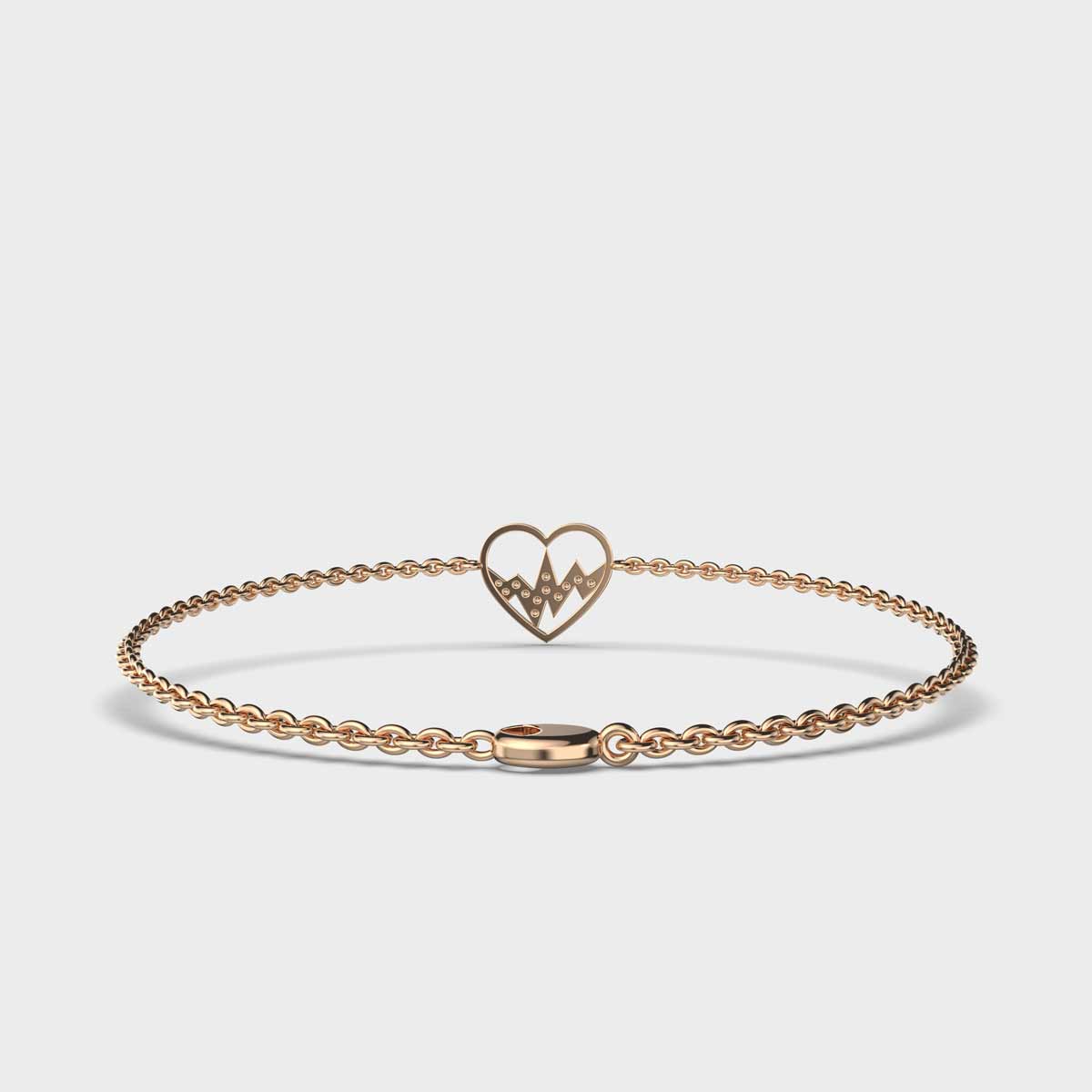Heartbeat Diamond Bracelet