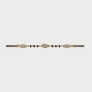 Sleek Choice Diamond Mangalsutra Bracelet(Without Chain)