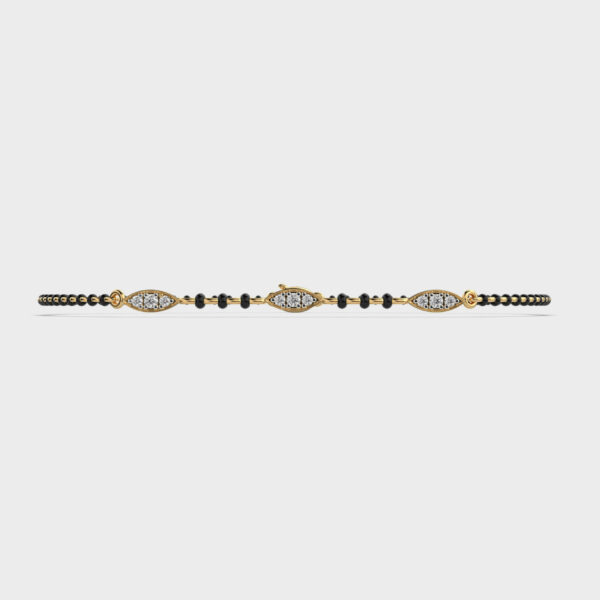 Sleek Choice Diamond Mangalsutra Bracelet(Without Chain)