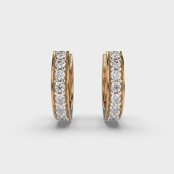 Pure Elegance Diamond Hoops