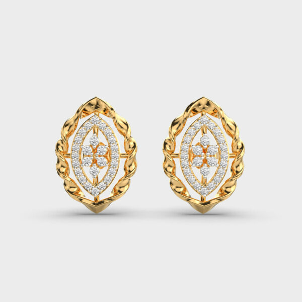 Spiralling Elegance Diamond Studs