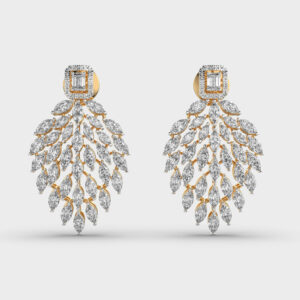 Feather Cascade Diamond Studs