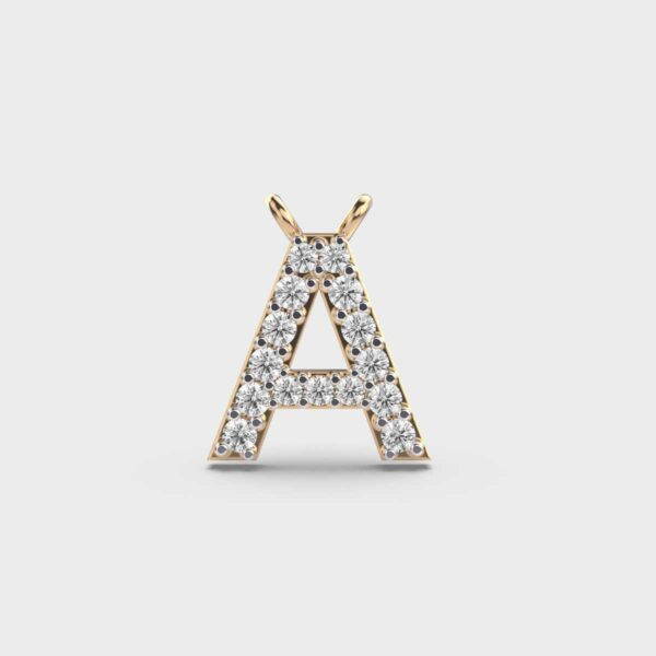 Adorable 'A' Diamond Pendant (Without Chain)