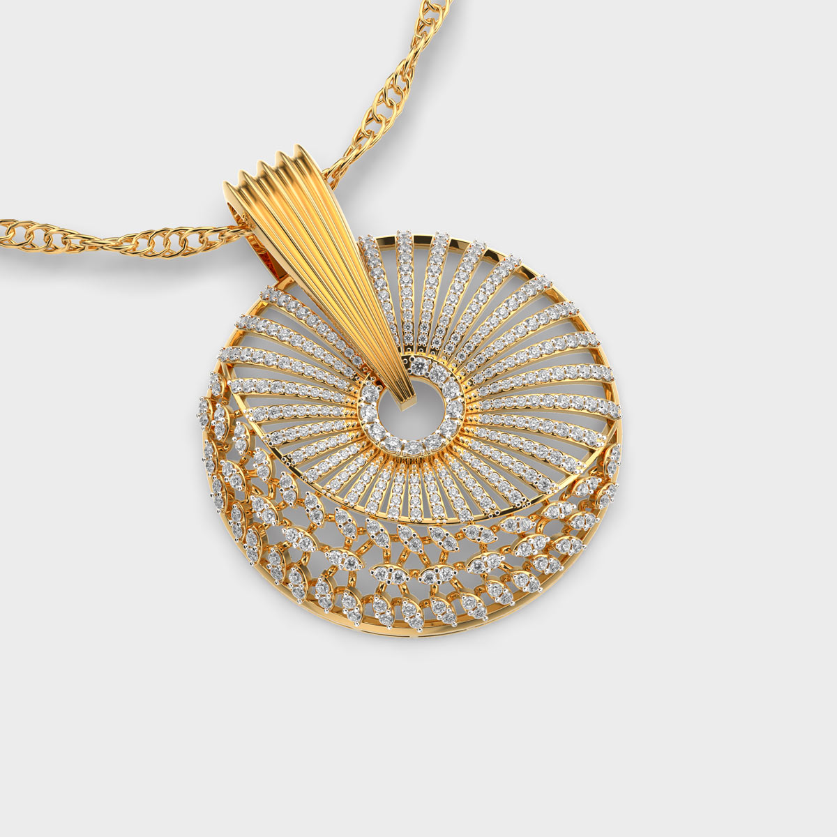 Glam up Diamond Pendant (Without Chain)