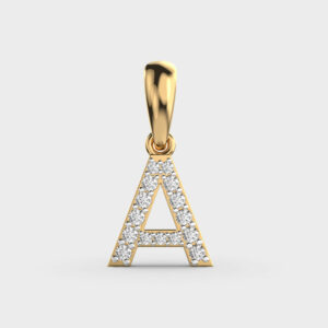 Adorable A Diamond Pendant With Loop