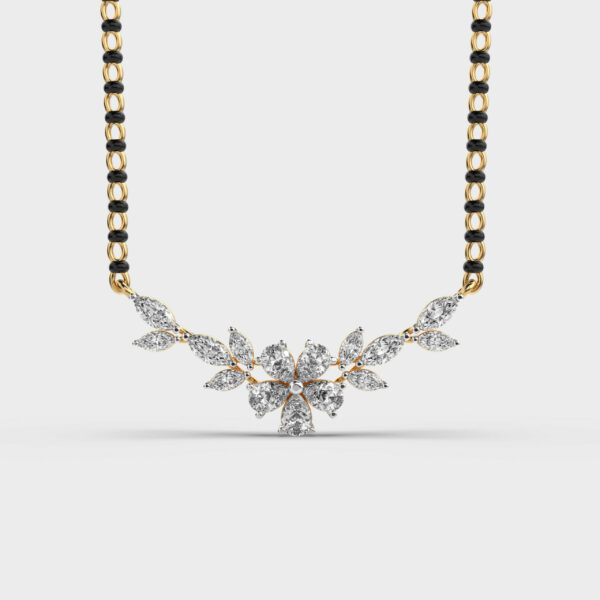 Frosty Glam Diamond Mangalsutra(Without Chain)