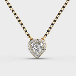 Beloved Heart Diamond Mangalsutra(Without Chain)