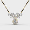 Floral Drop Diamond Mangalsutra(Without Chain)