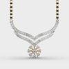 Firey Bloom Diamond Mangalsutra(Without Chain)