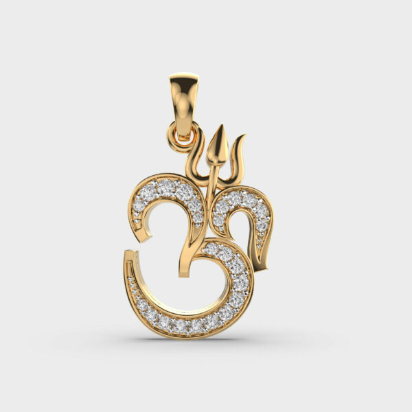 Sacred Om Diamond Pendant