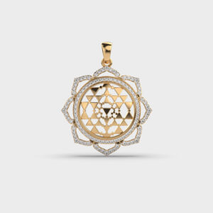 Kuber Yantra Diamond Pendant