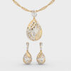 Beyond Dewdrop Diamond Pendant & Earring Set (Without Chain)