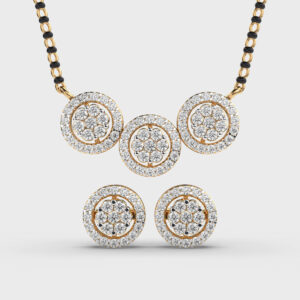 Shubh Mangalsutra Pendant & Earring Set (Without Chain)