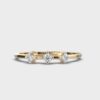 Treble Star Stackable Diamond Ring