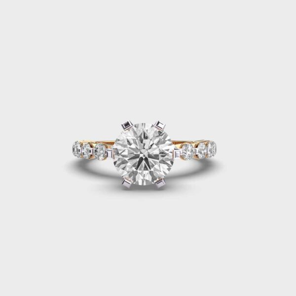 2 Carat Solitaire with Dotted Band