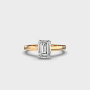 1 Carat Emerald Solitaire Ring