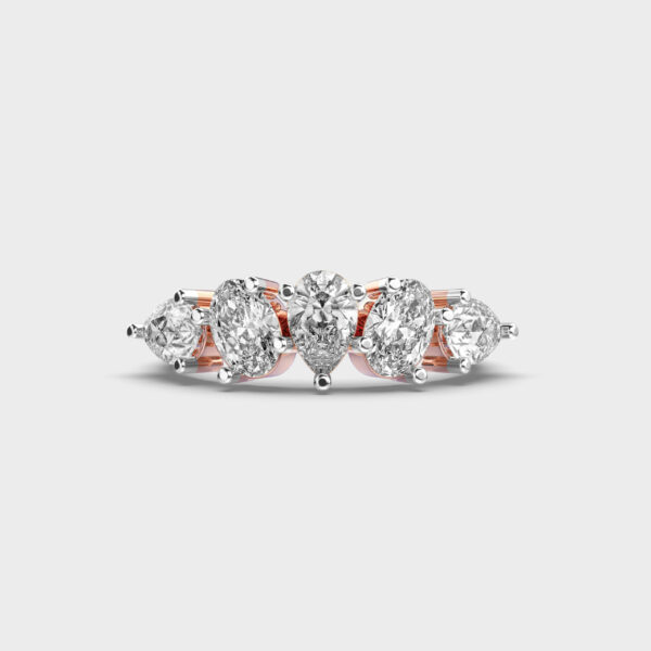 Luminous Petal Diamond Ring