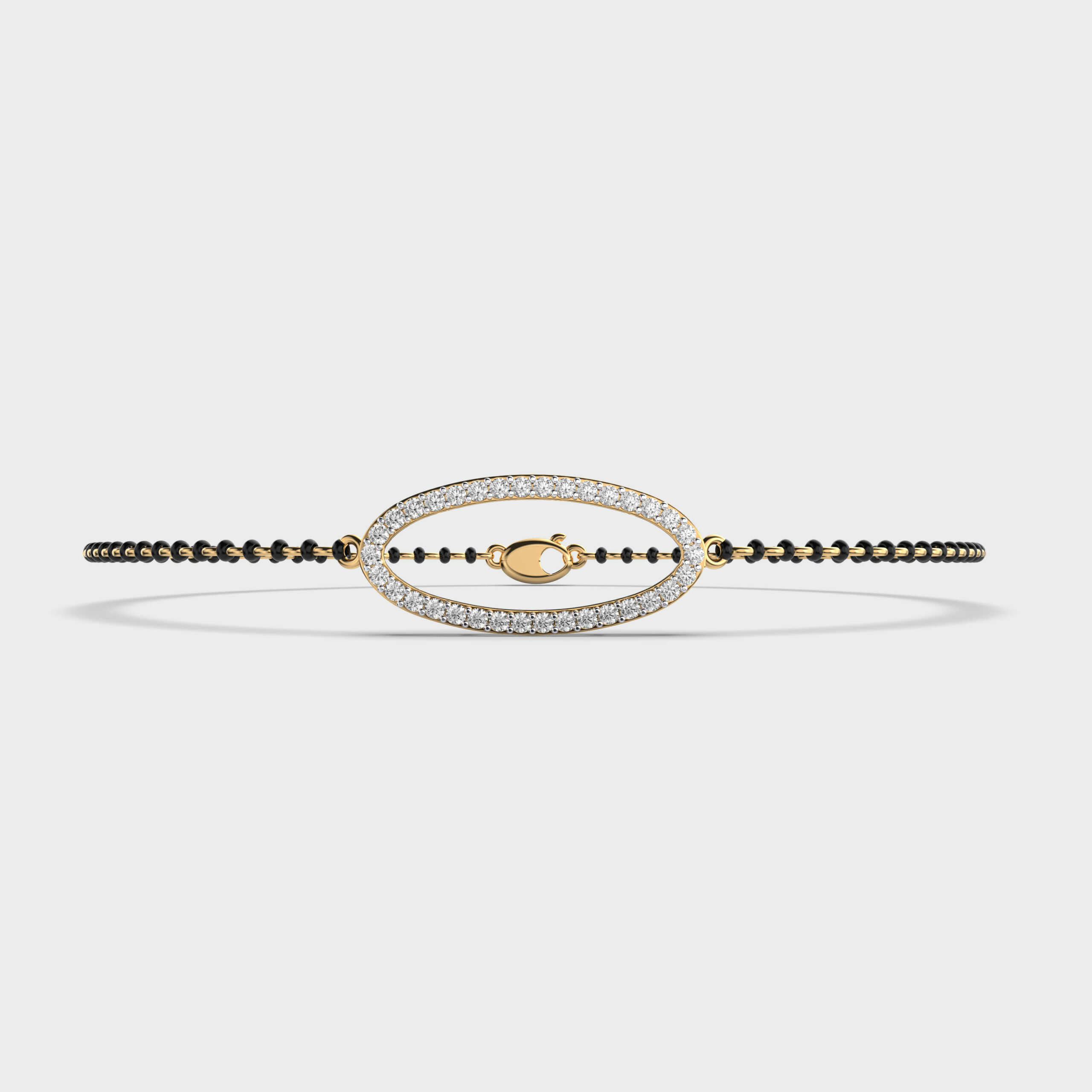 Always Connected Diamond Mangalsutra Bracelet | Jewelbox