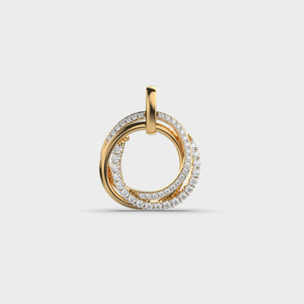 Circled Together Diamond Pendant