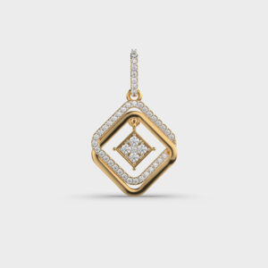 Elegant Squares Diamond Pendant