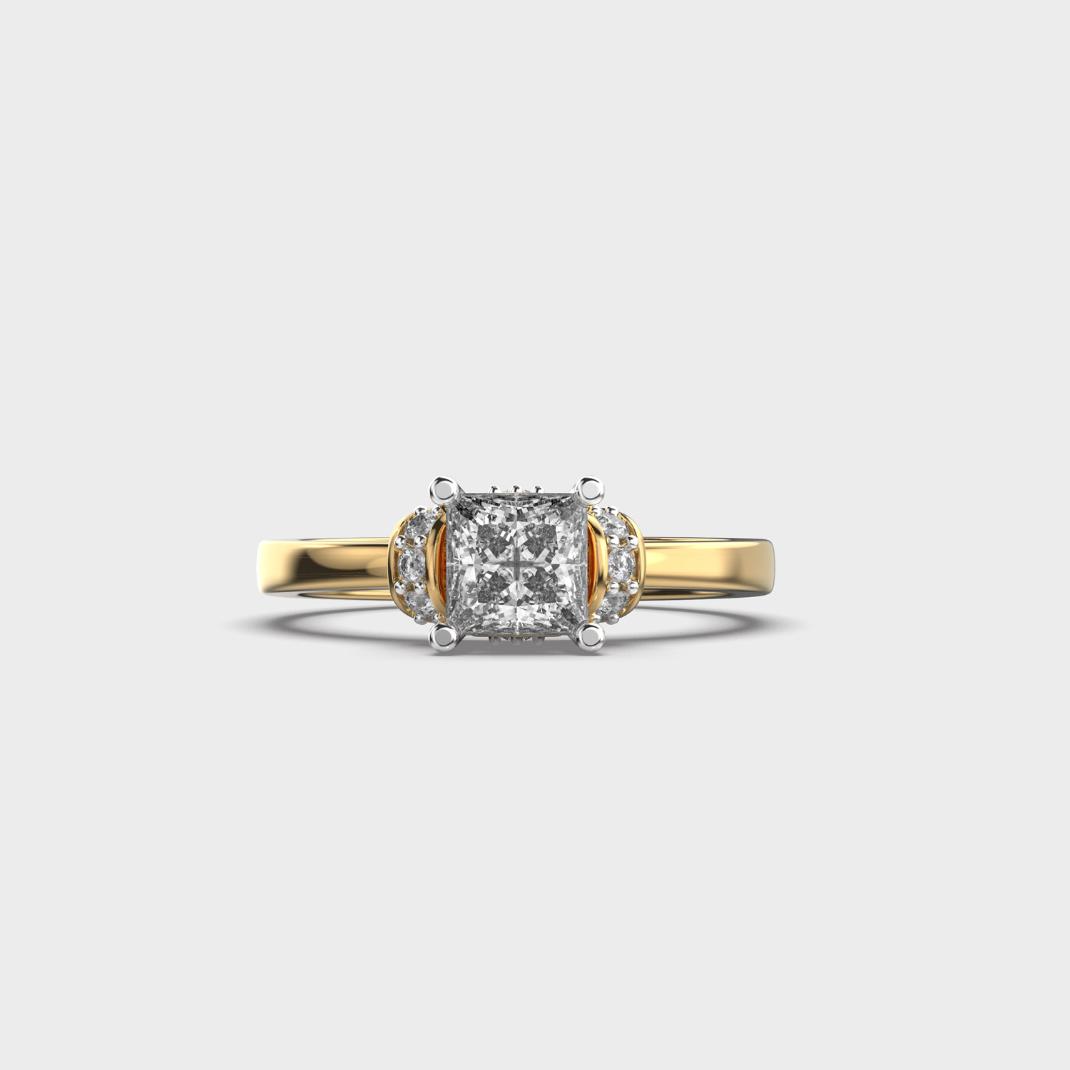 King's Throne Diamond Ring