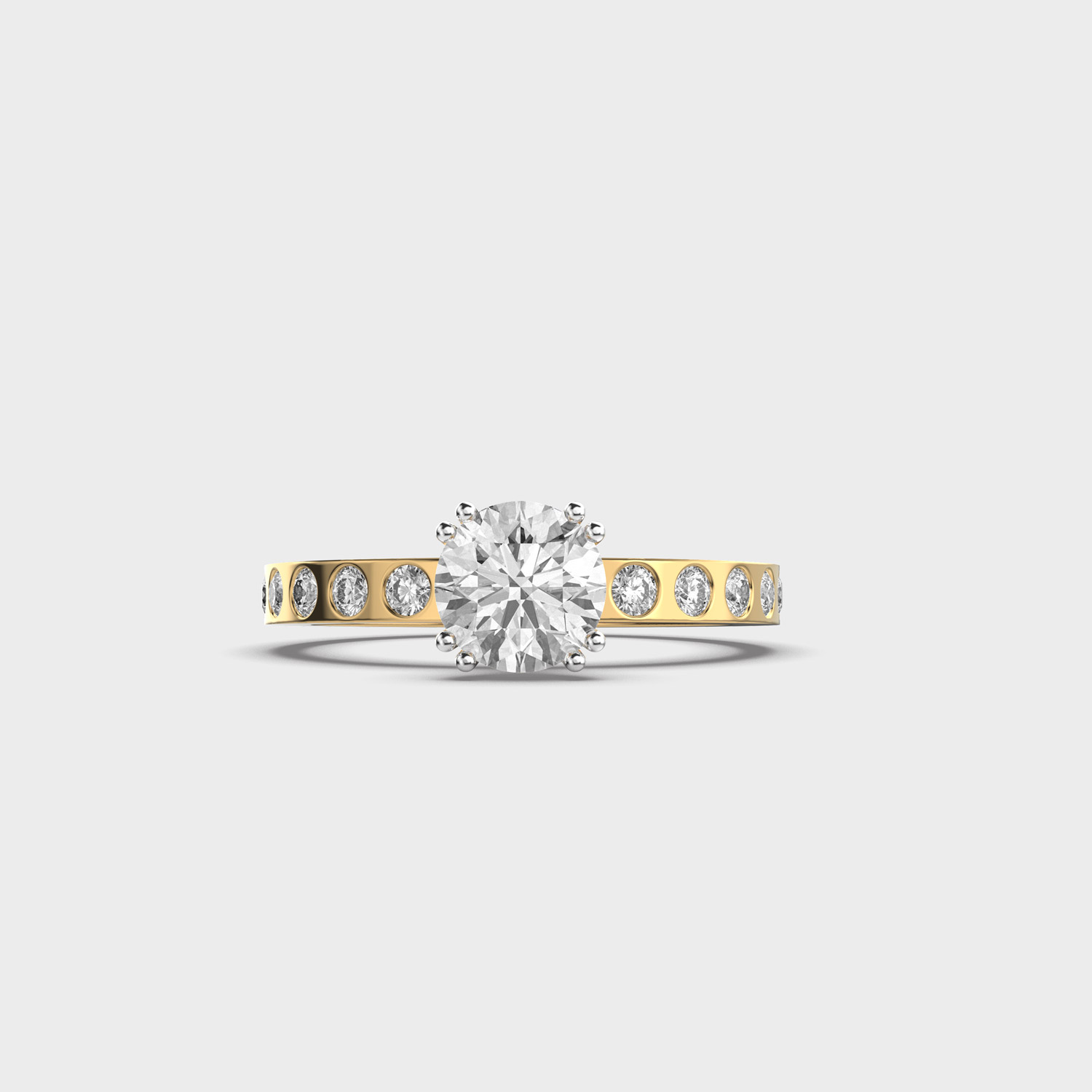 Radiant Core Diamond Ring
