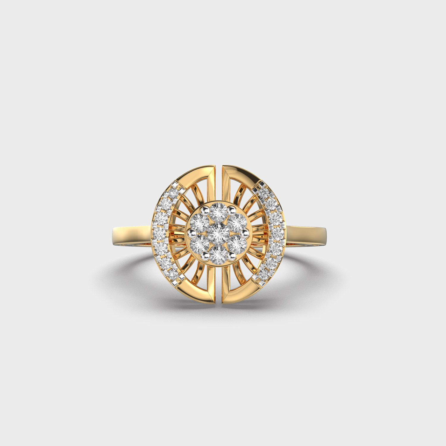 Glowing Door Diamond Ring