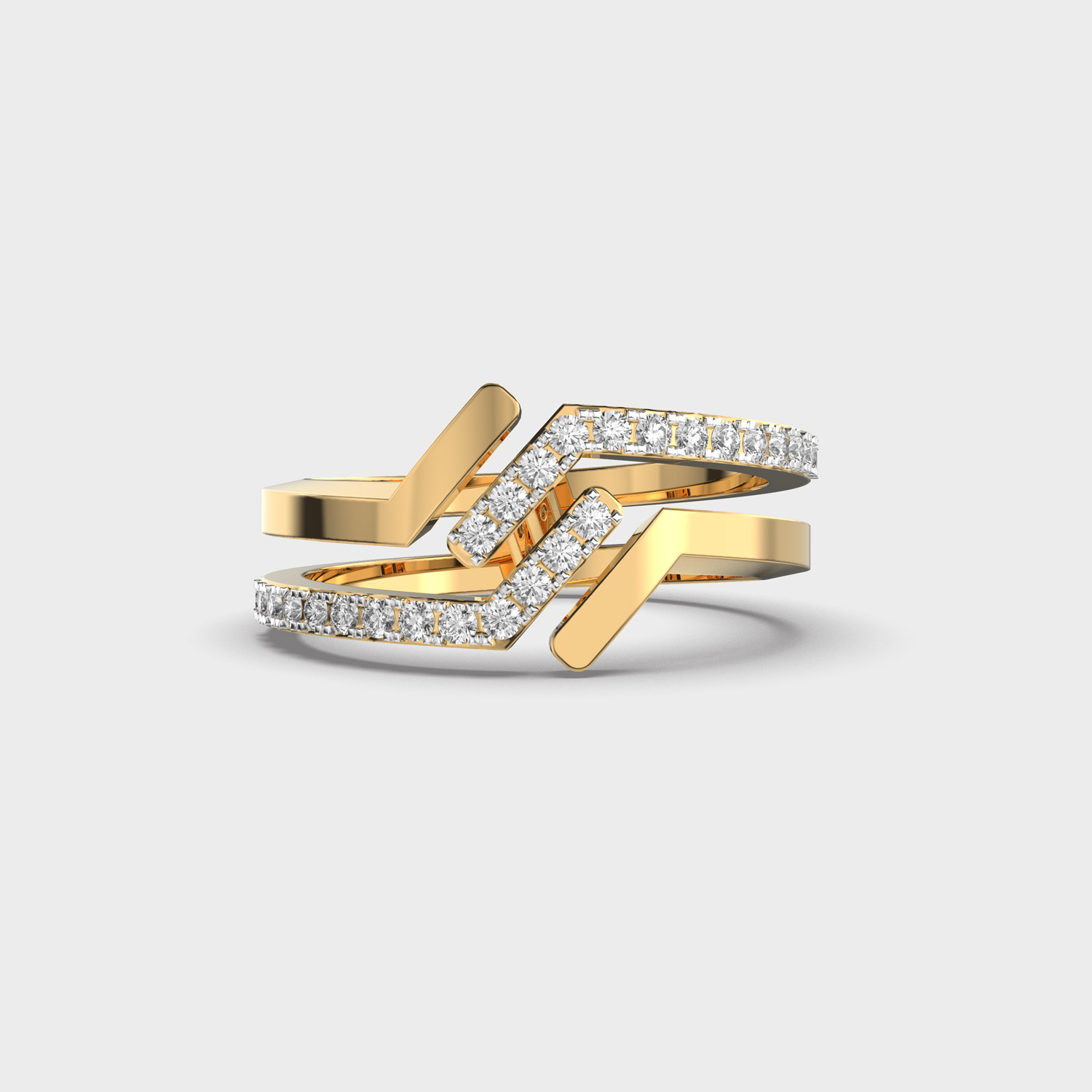 Slim Spark Diamond Ring
