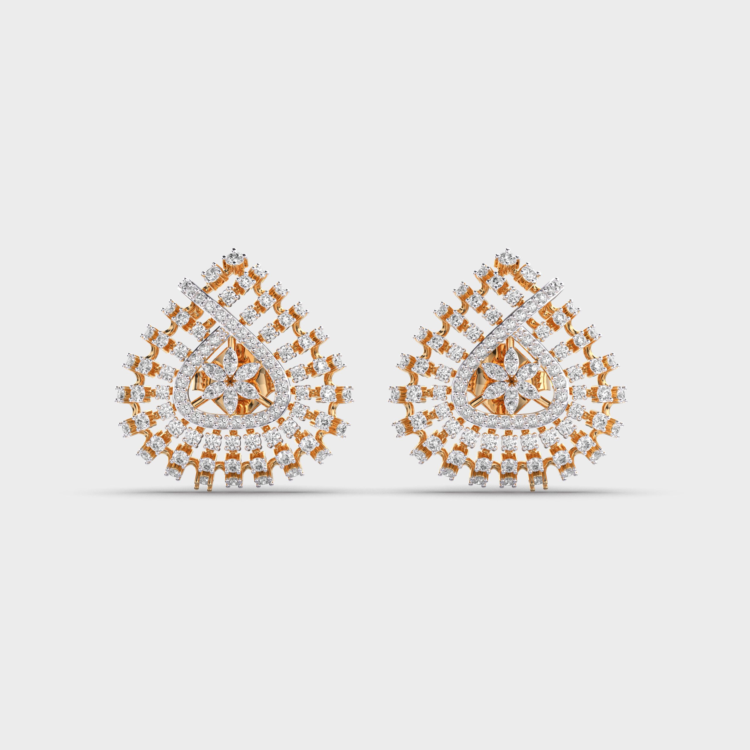 Intricrate Design Diamond Studs