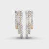 Aligned Lines Diamond Earrings