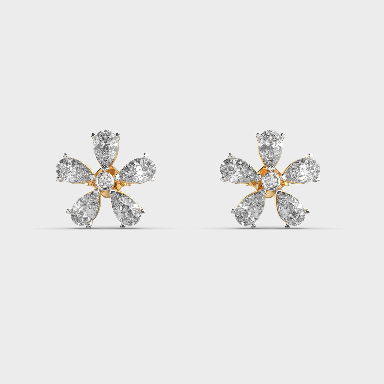 Simple Daisy Diamond Studs