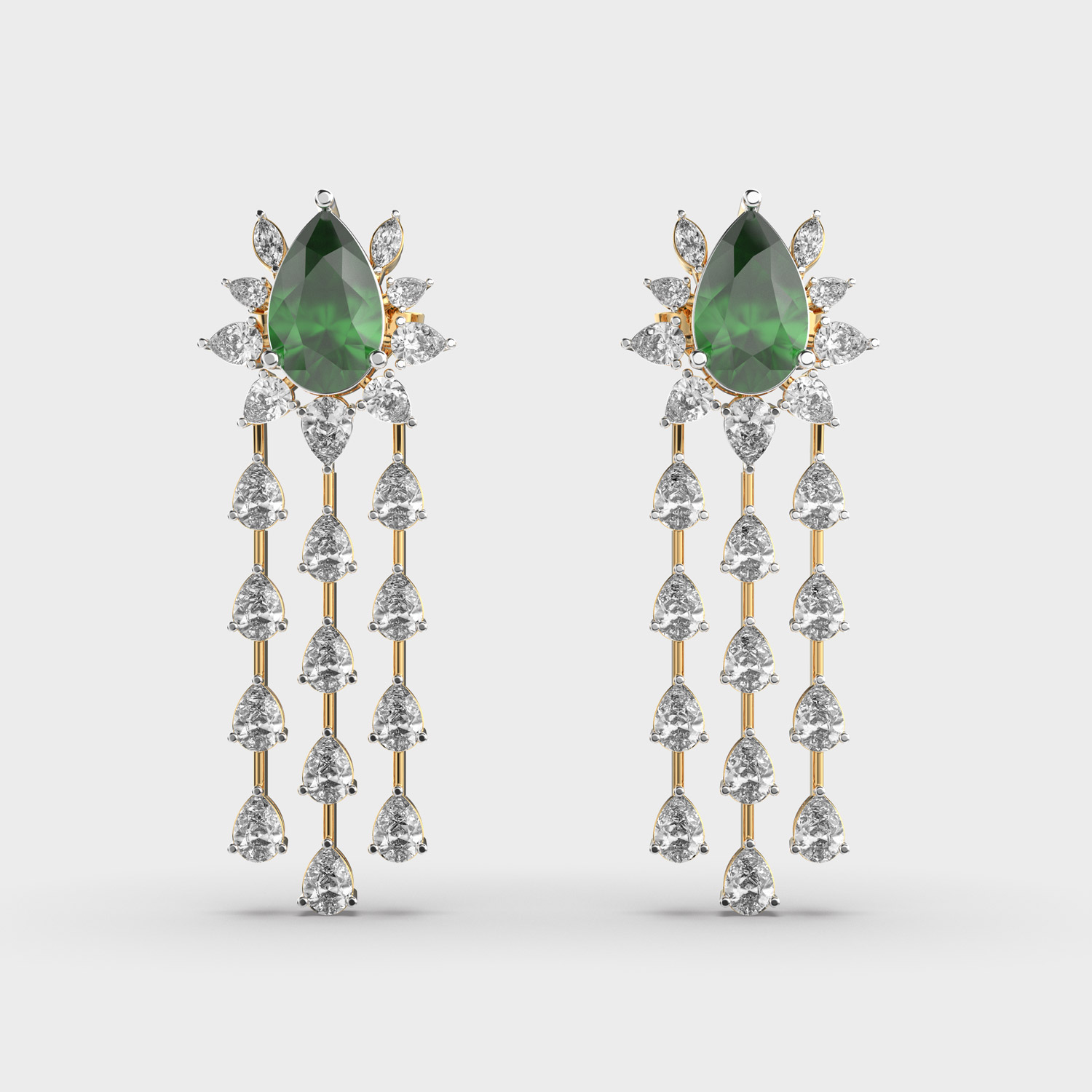 Drizzling Sparkle Diamond Earrings