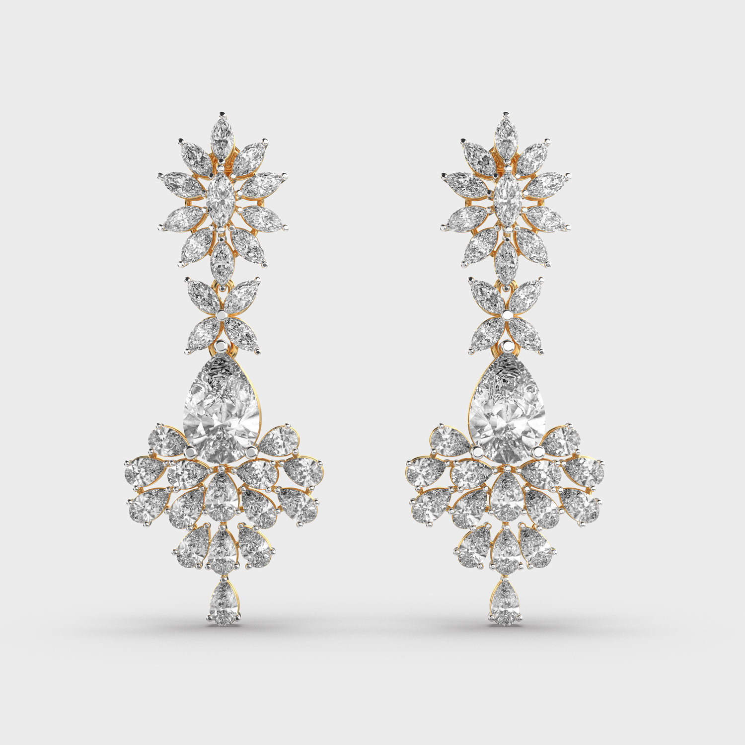 Glamorous Swag Diamond Earrings