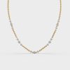 Linked Dots Diamond Necklace
