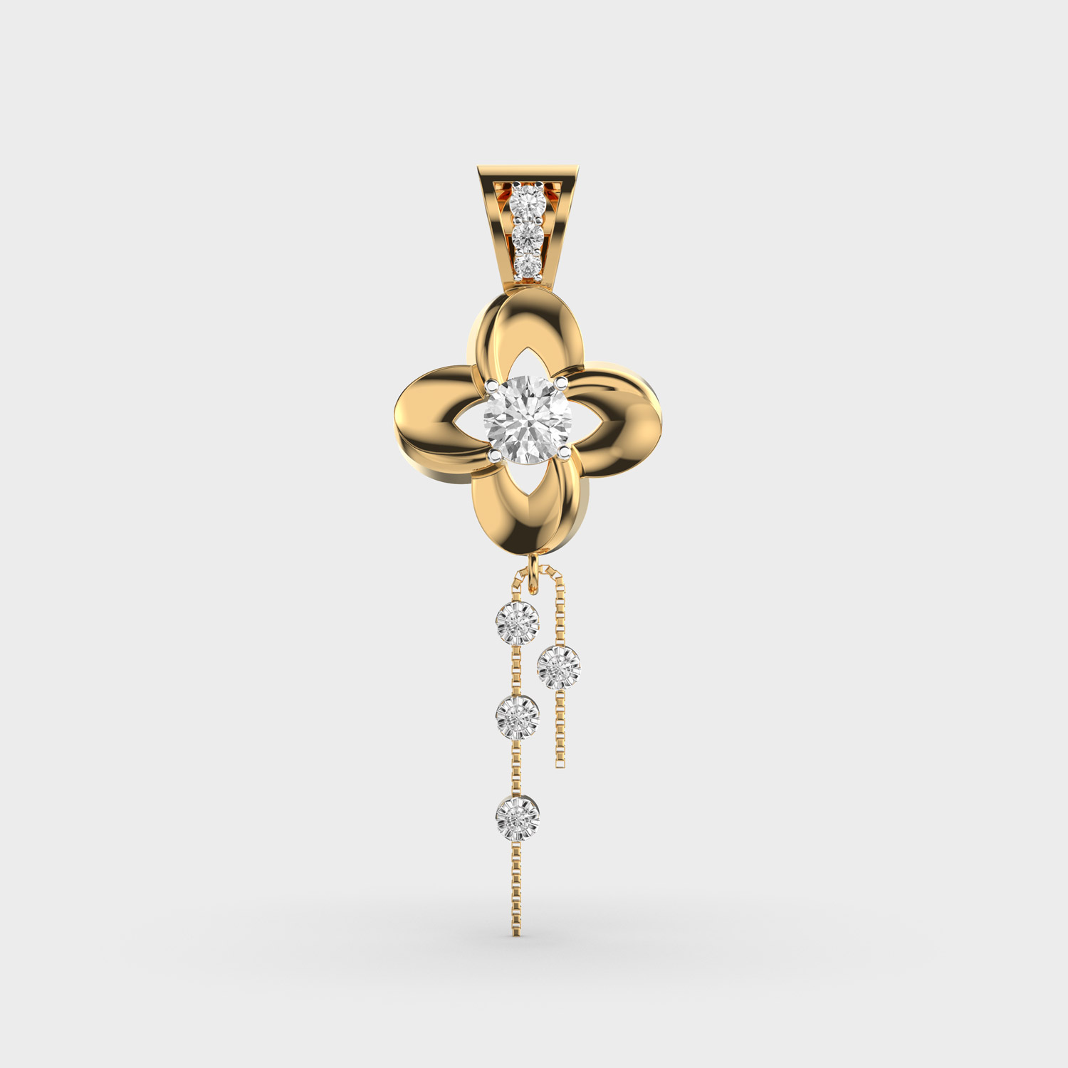 Splendid Bloom Diamond Pendant