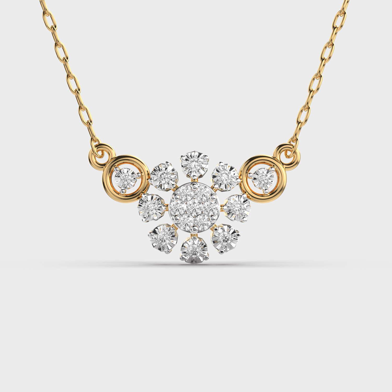 Blooming Elegance Diamond Pendant