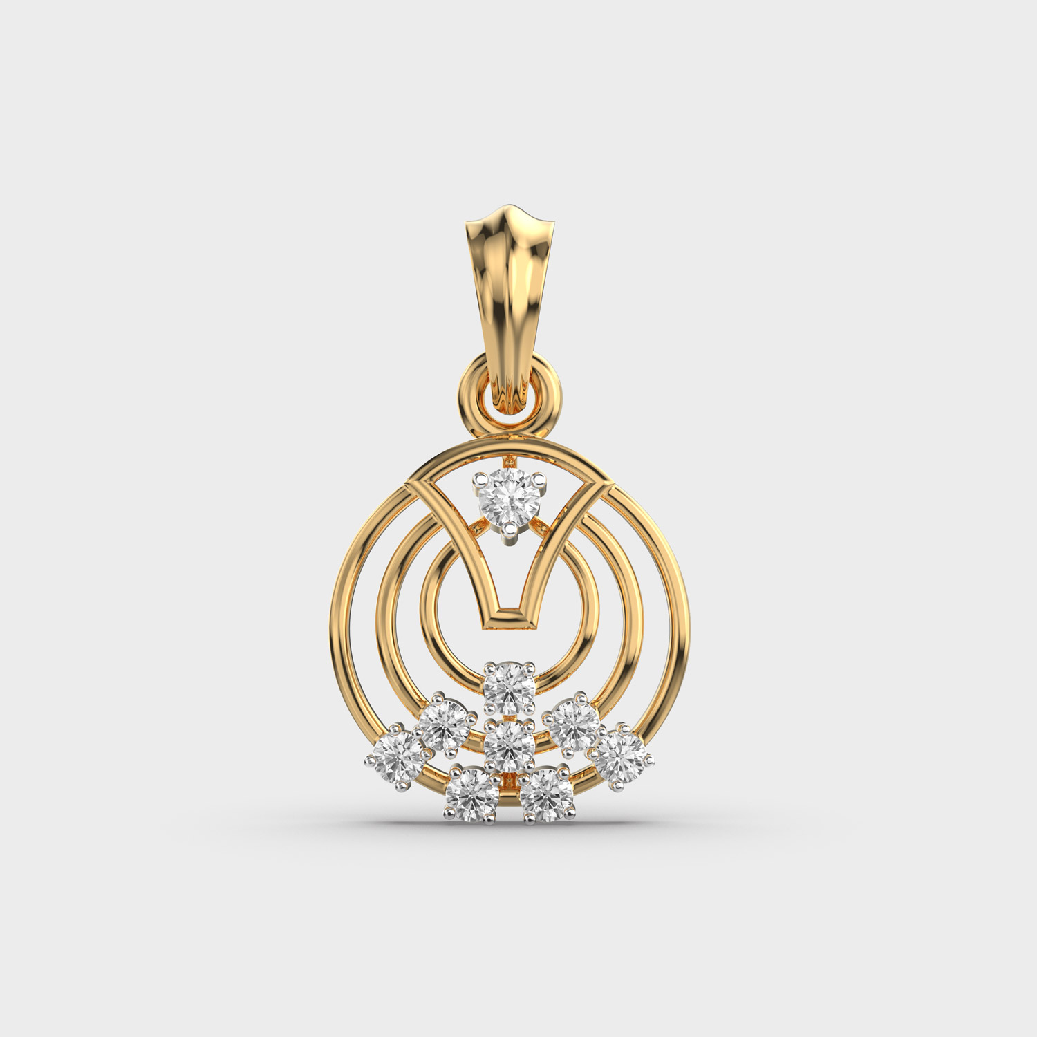 Tangent Bliss Diamond Pendant