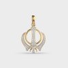 Sikh Khanda Diamond Pendant