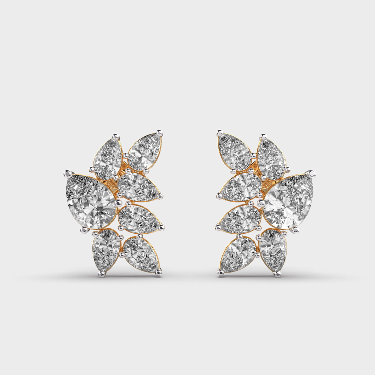 Structured Brilliance Diamond Earrings