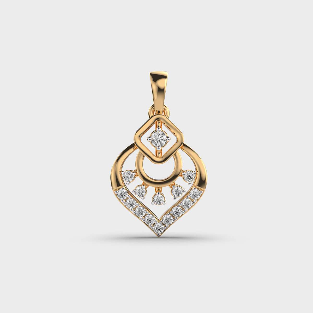 Festive Touch Diamond Pendant