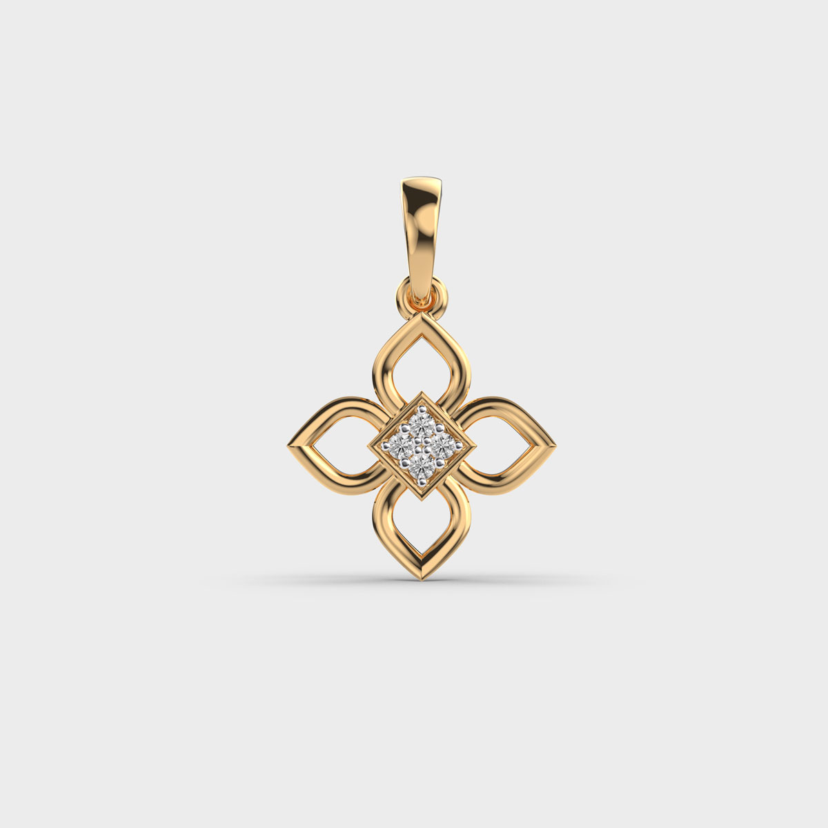 Floral Essence Diamond Pendant