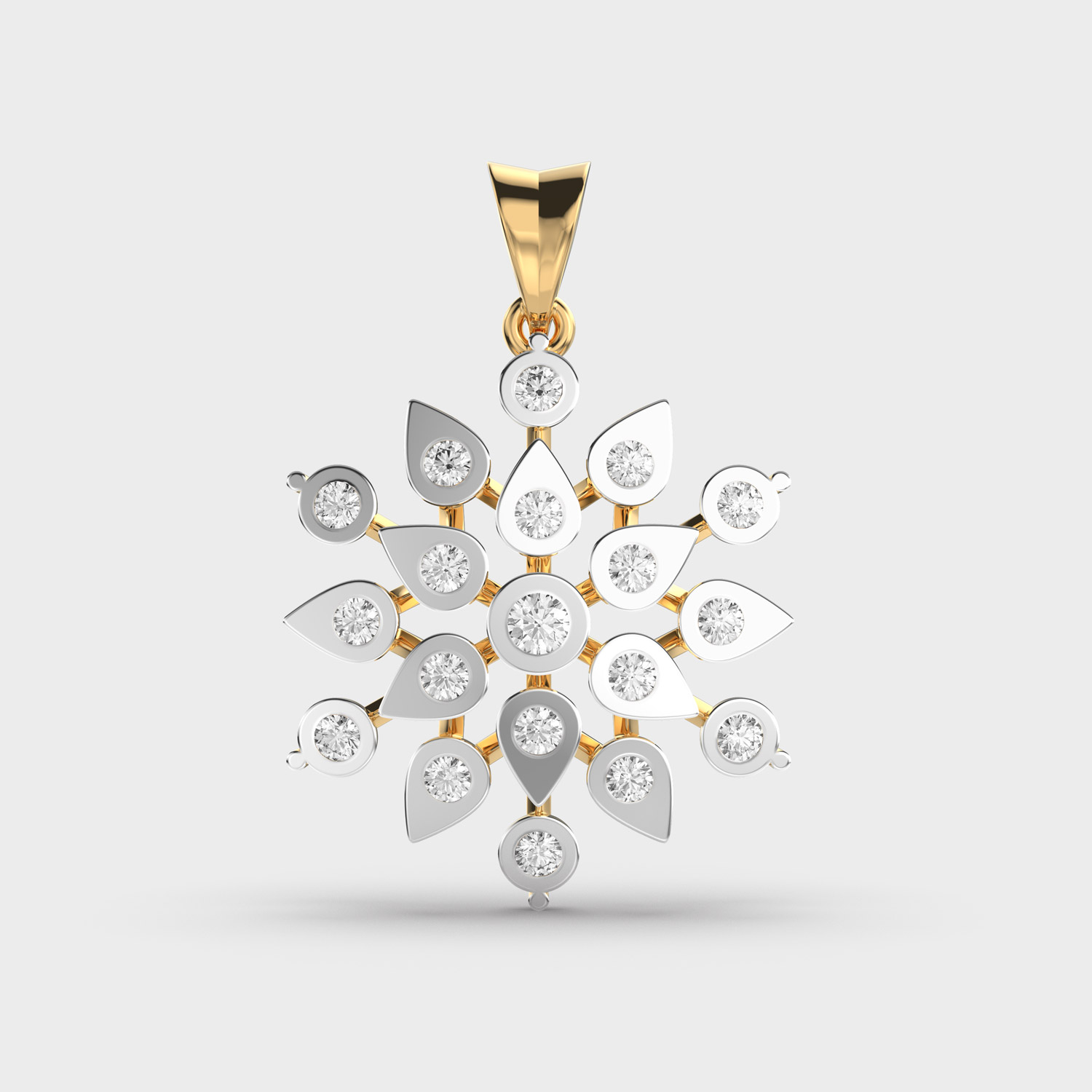 Camellia Drift Diamond Pendant